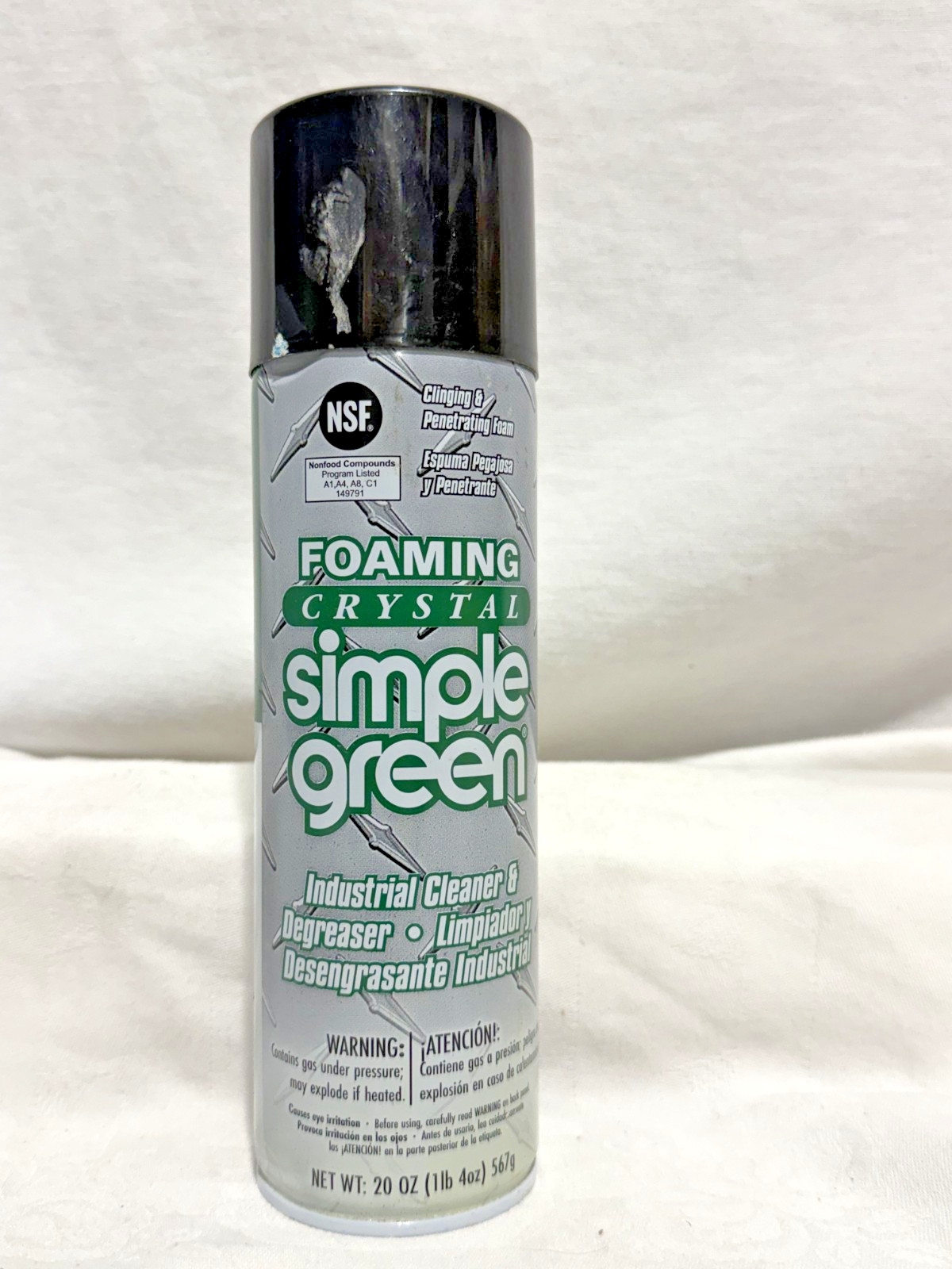 Simple Green 0610001219010 Crystal Industrial Cleaner And Degreaser, 20 Oz