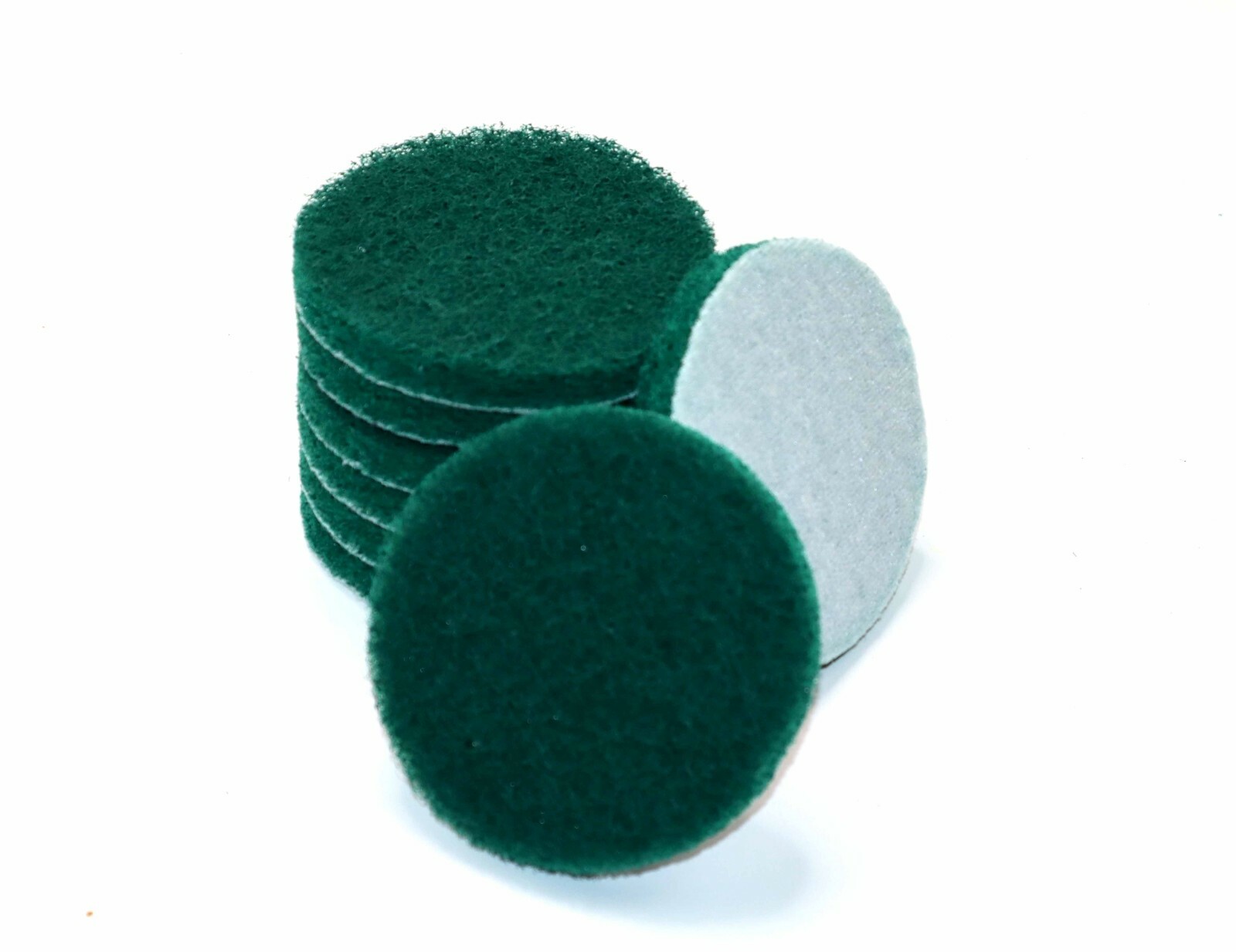 8pc Drill Brush Replacement Scour Pads Green 4″ Round for Power Scrubber Driver