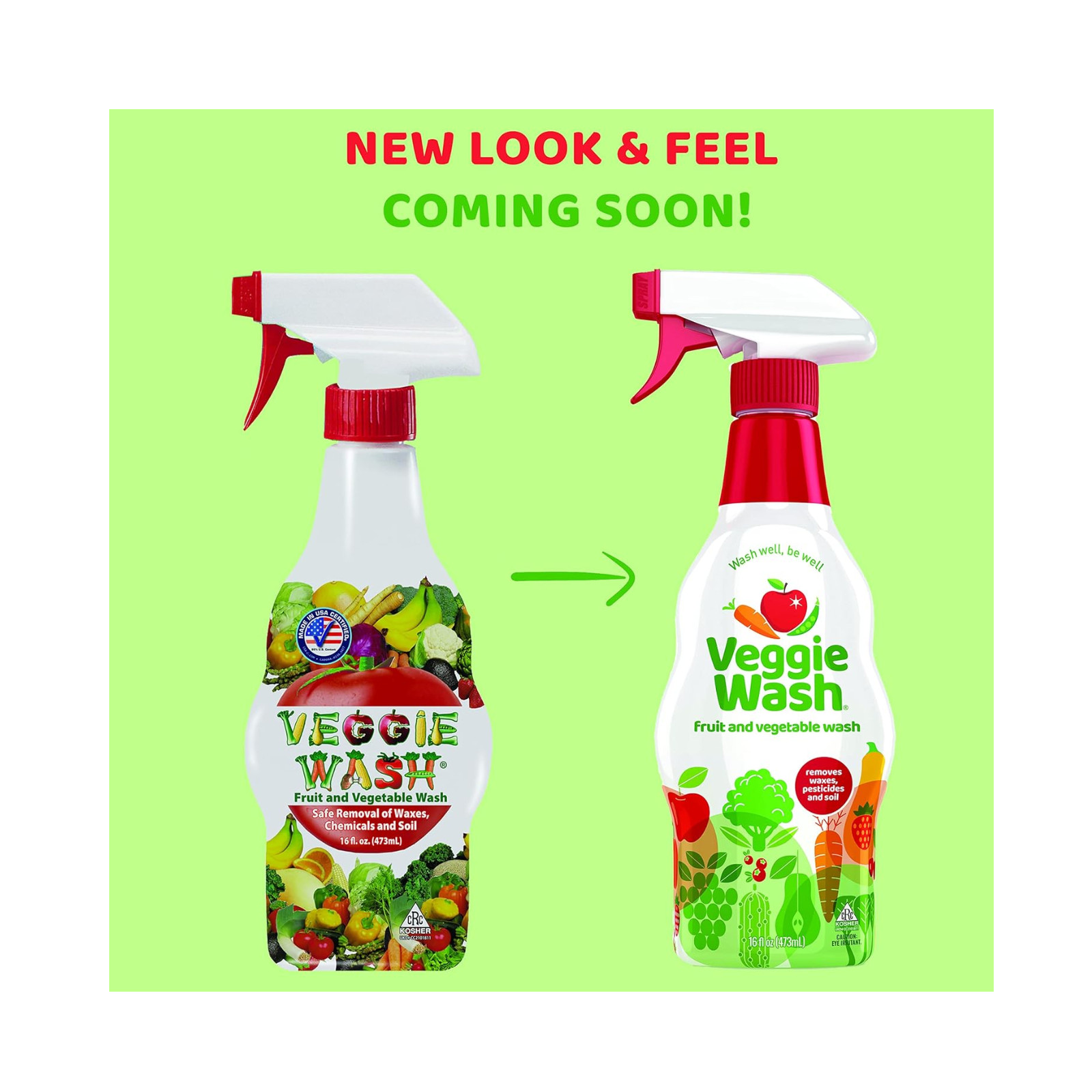 Veggie Wash Fruit & Vegetable Wash, Produce Wash and Cleaner, 16-Fluid Ounce 2pk