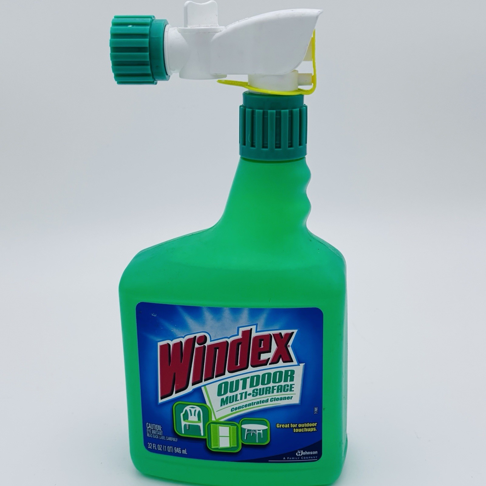 Windex Outdoor Multi-Surface Cleaner Concentrate 32 oz Bottle Hose Attachment