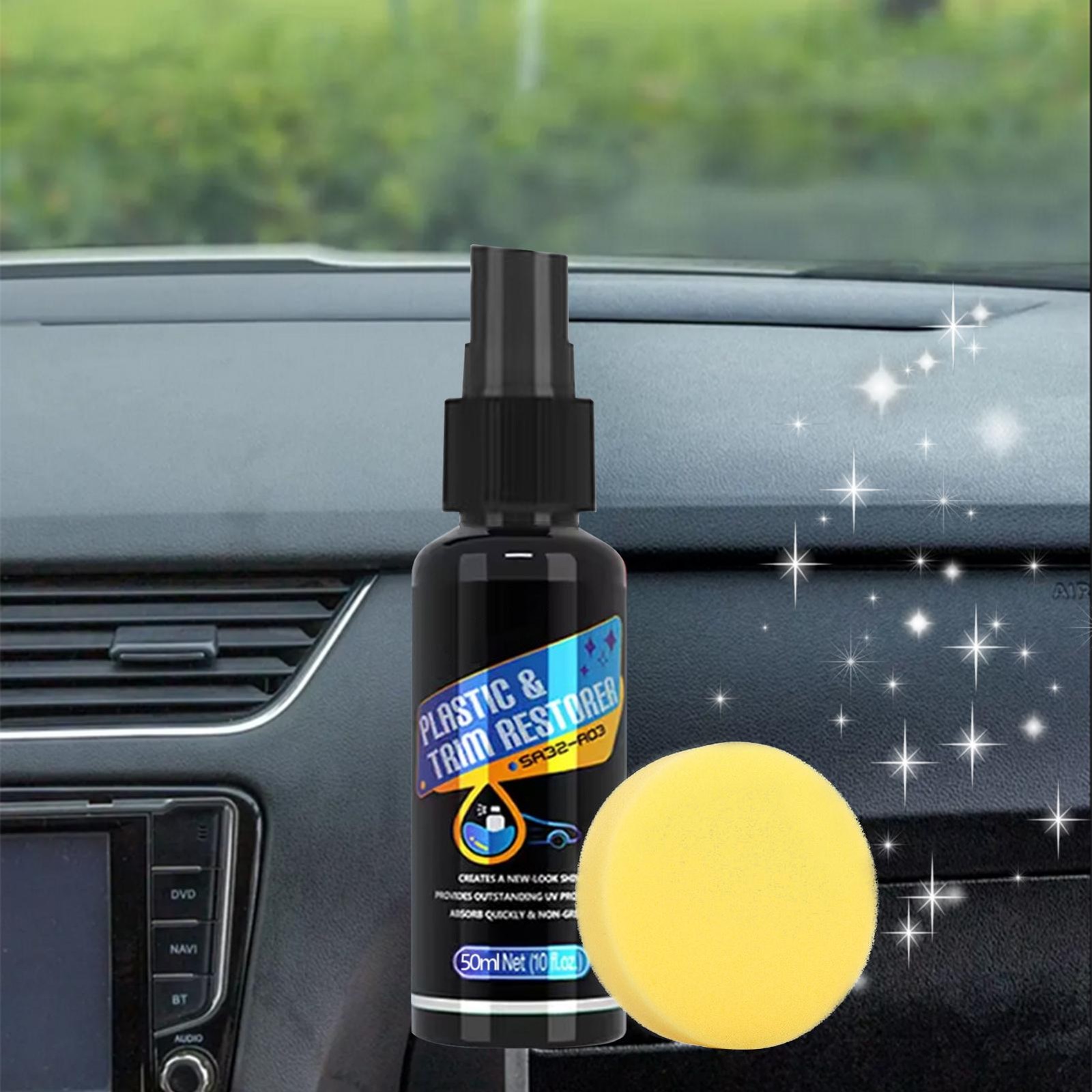 Car Trim Restorer | 50ml Long-Lasting Cleaning Spray