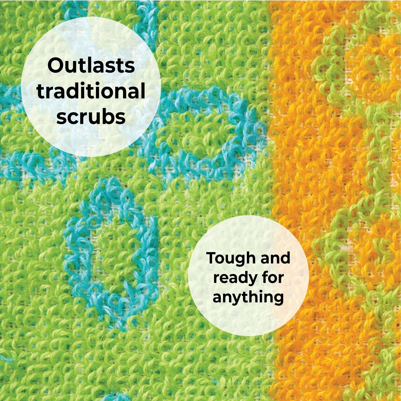 Scrub, 4-Pack Reusable, Non-Scratching Dish Scrubber for Kitchen and Househol…