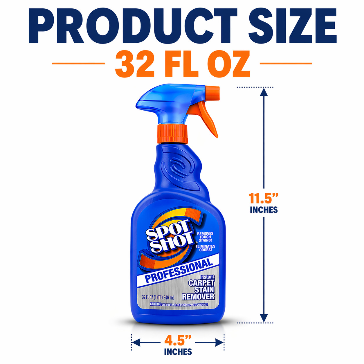Spot Shot Professional Instant Carpet Stain Remover with Trigger Spray, 32 OZ