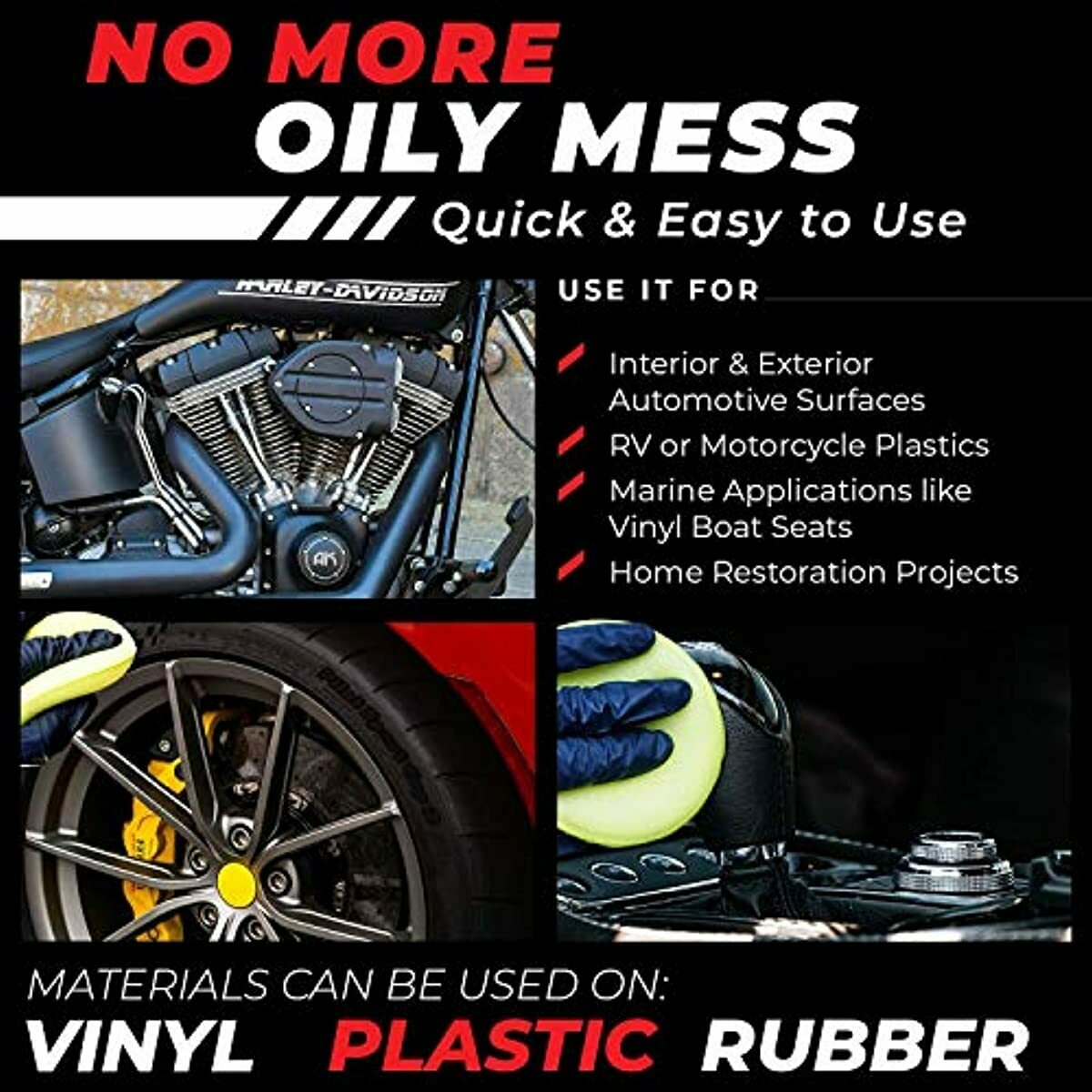 CAR GUYS Plastic Restorer Ultimate Solution to Restore Rubber, Vinyl and Plastic