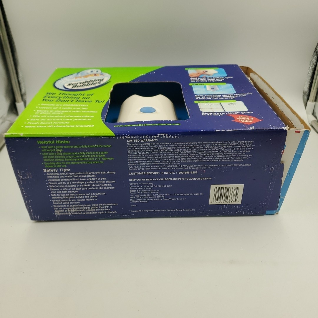 Scrubbing Bubbles Automatic Shower Cleaner Kit With 2 Bottles Solution New