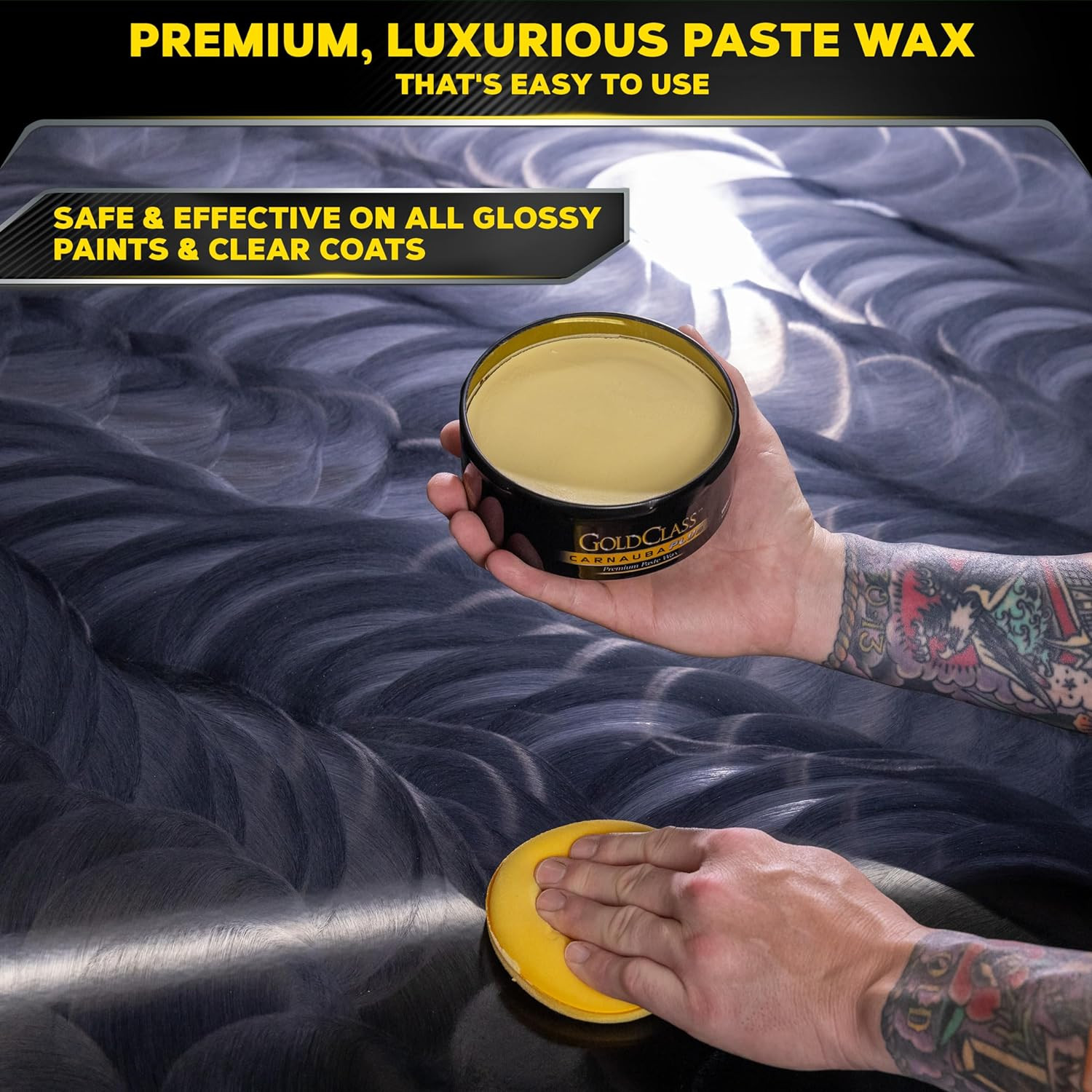 Cera en pasta premium Carnauba Plus Gold Class