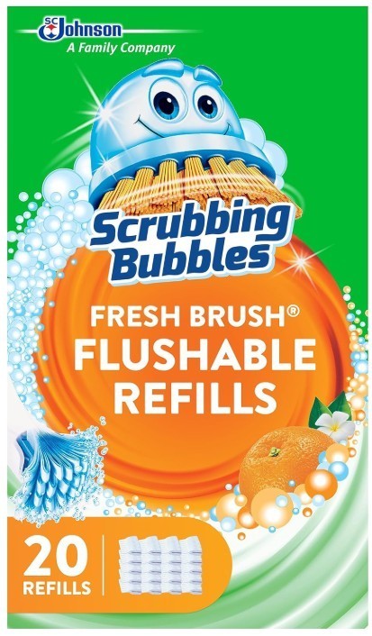 Scrubbing Bubbles Toilet Wand Refills 20 Ct • Flushable Pads • 2 Packs of 10