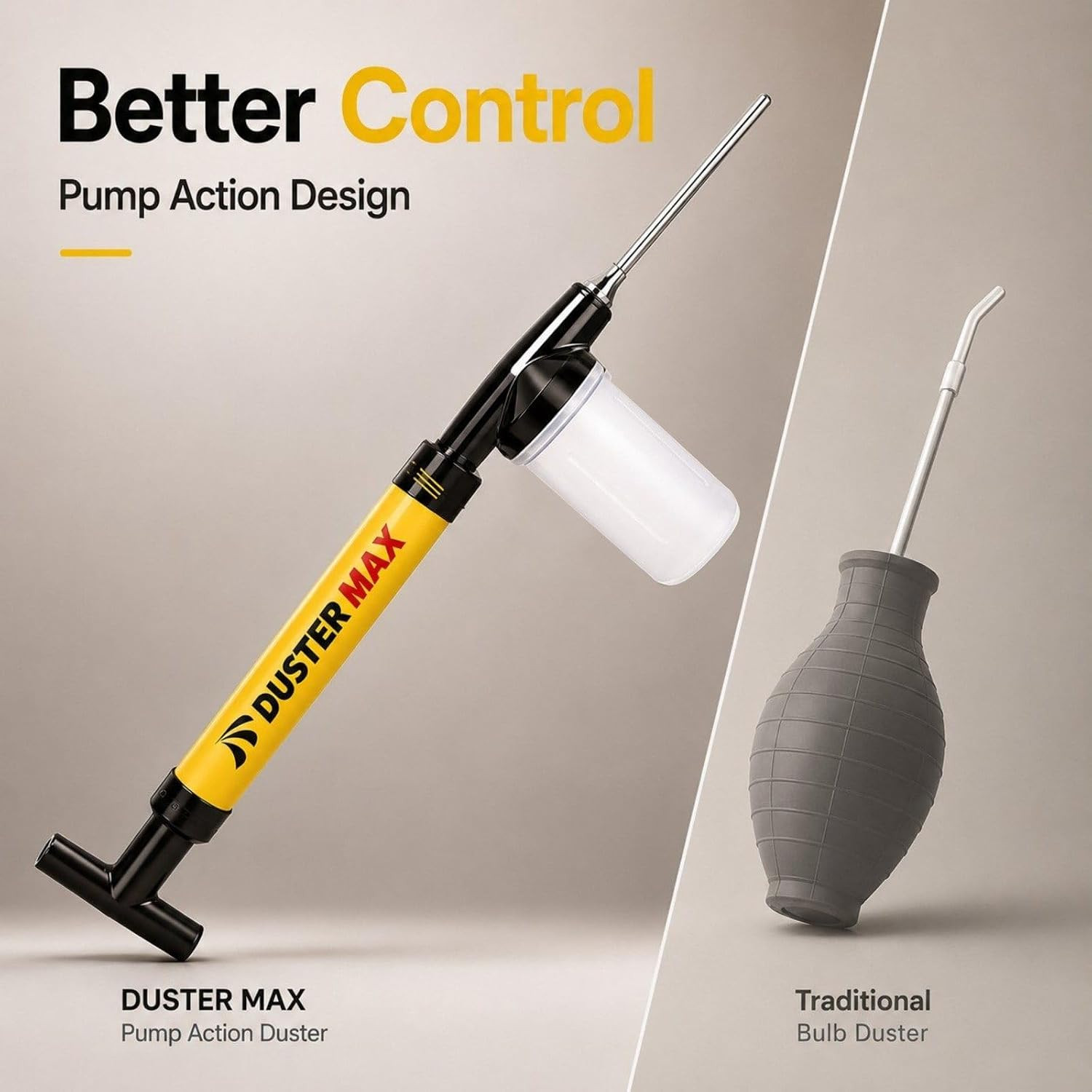 Diatomaceous Earth Powder Duster, 4FT Adjustable Long Reach Pump Applicator