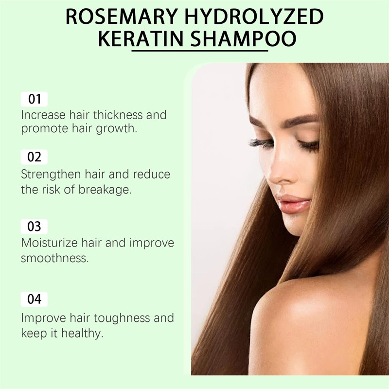 Organic Rosemary Hair Growth Shampoo for Women and Men-Natural Thickening