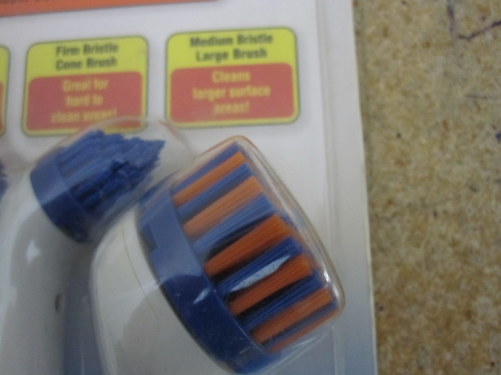 Sonic Scrubber Replacement Brush Heads Bathroom Cleaning Tool NEW