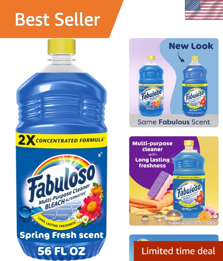 Spring Fresh 2X Concentrated Multi-Purpose Cleaner – 56 oz Powerful Formula