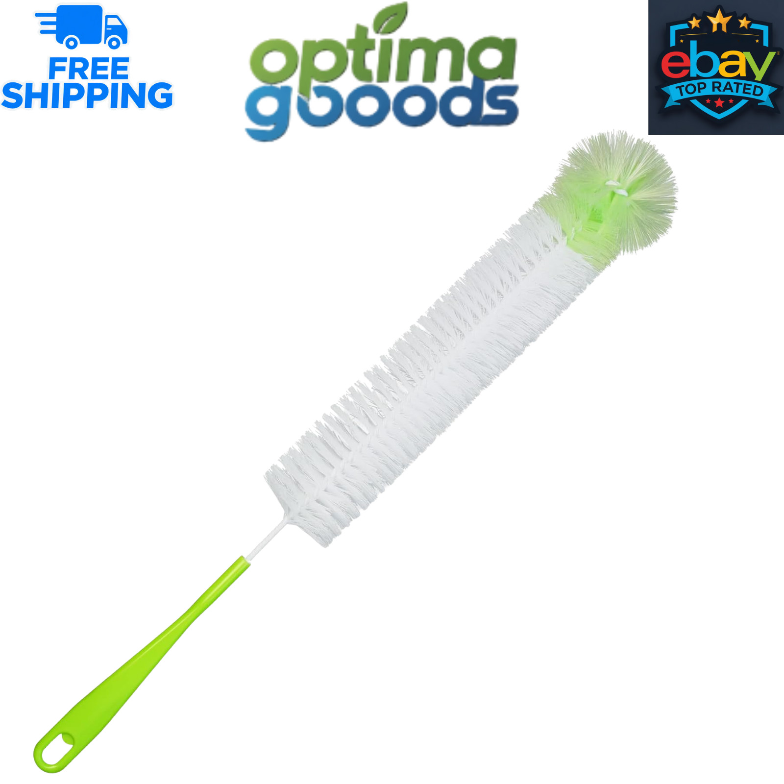 LiKee Super-Long Bottle Cleaning Brush – 18″, Extra-Large 2.5″ Wide Cleaner