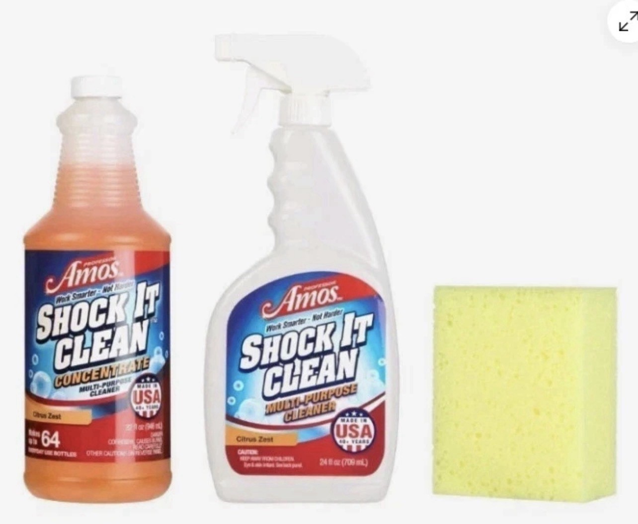 Professor Amos Shock It Clean 32 oz. Concentrate & Bubble Foamer Citrus Zest