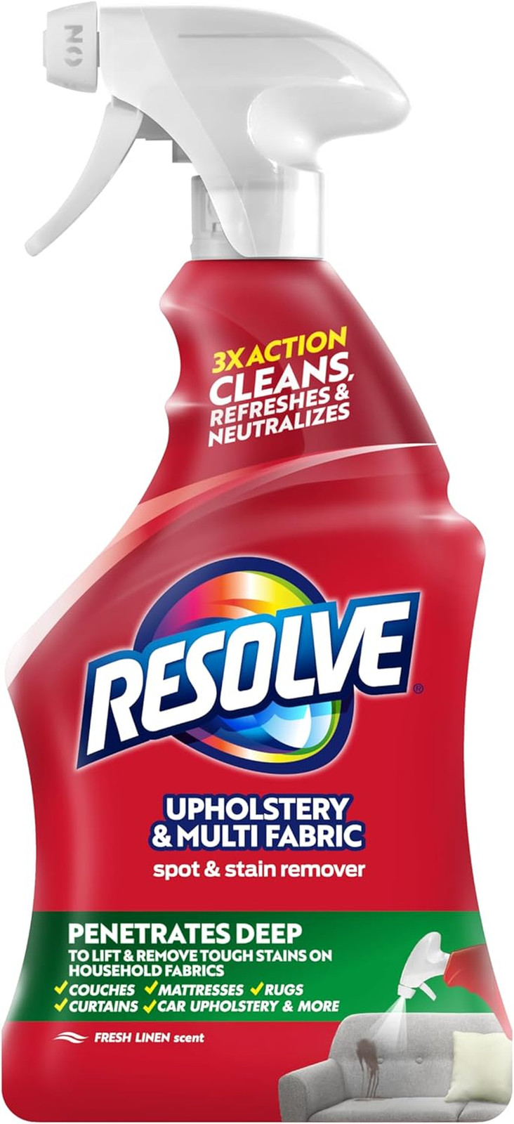 22 Fl Oz Liquid Multi-Fabric Cleaner and Upholstery Stain Remover