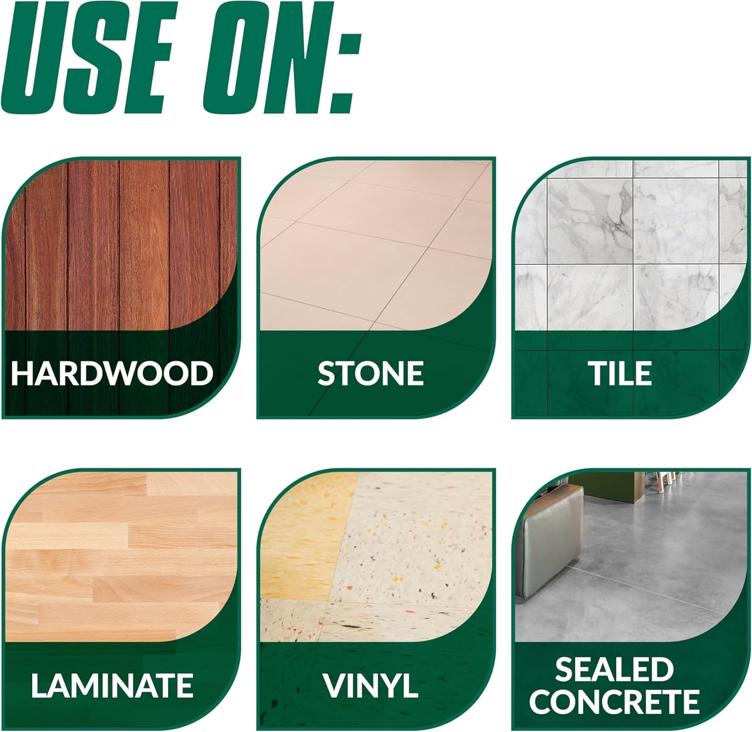 Multi-Surface Floor Care – Cleans Hardwood, Vinyl, Laminate, Tile, Concrete a…