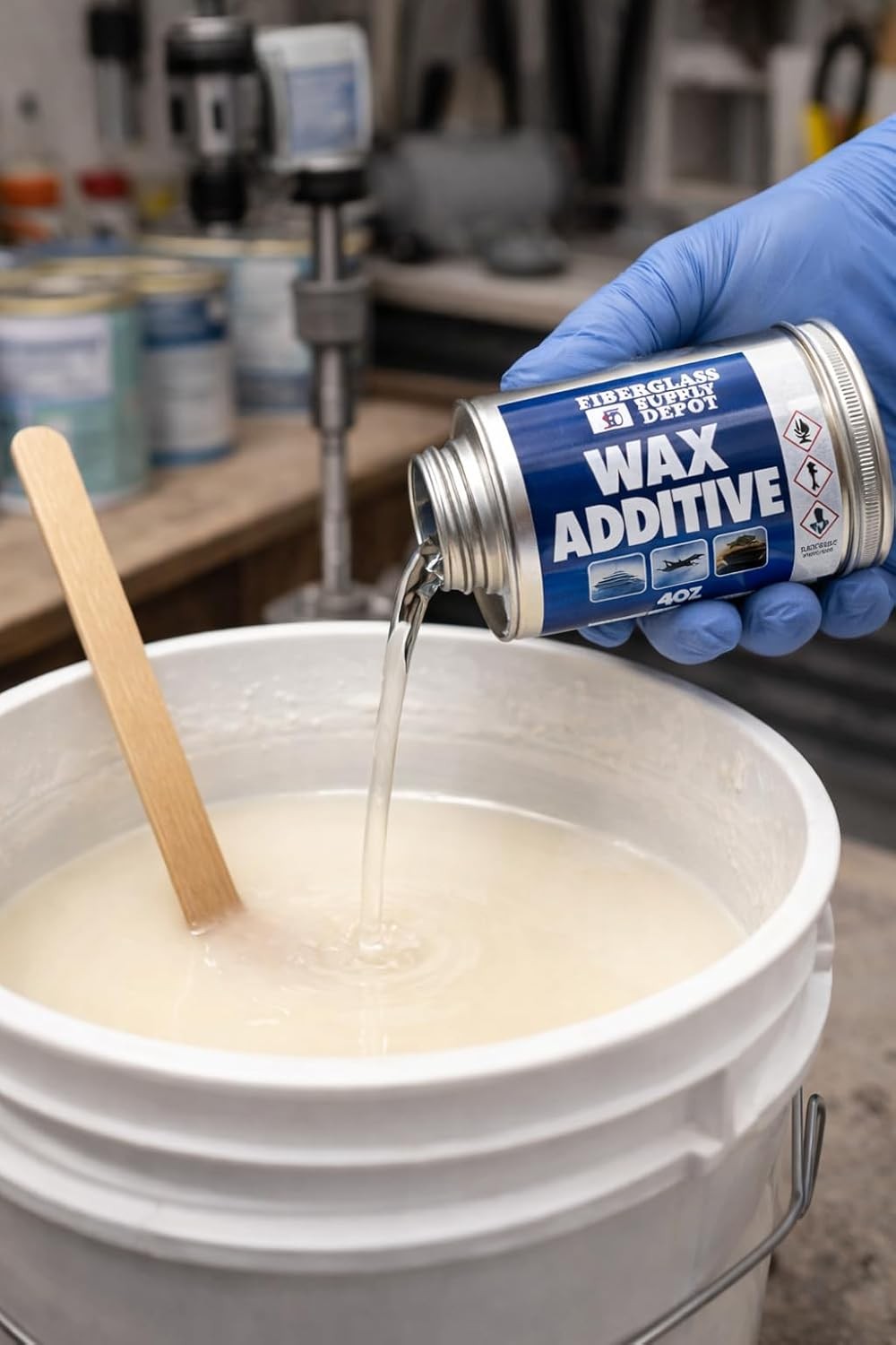 Additive – 4 oz Surfacing Agent for use with Gelcoat and Polyester resins