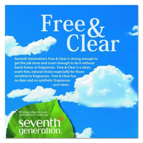 Seventh Generation Automatic Dishwasher Powder, Free and Clear, 45 oz, 3/Pack