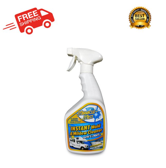 Miraclemist Instant, Mold and Mildew Spray Remover for RV and Boat’S Exterior an