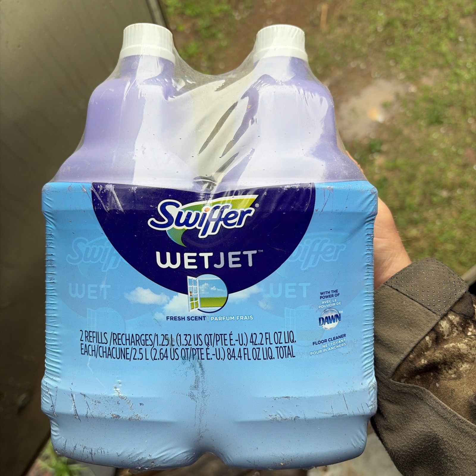 Swiffer WetJet Floor Cleaner Refills Open Window Fresh 1.25L 2-Pack