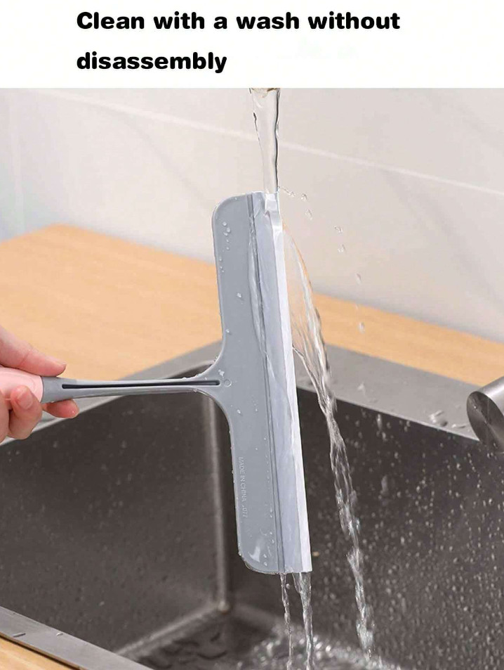 Silicone Glass Scraper with Anti-Slip Handle for Window and Glass Cleaning Tool