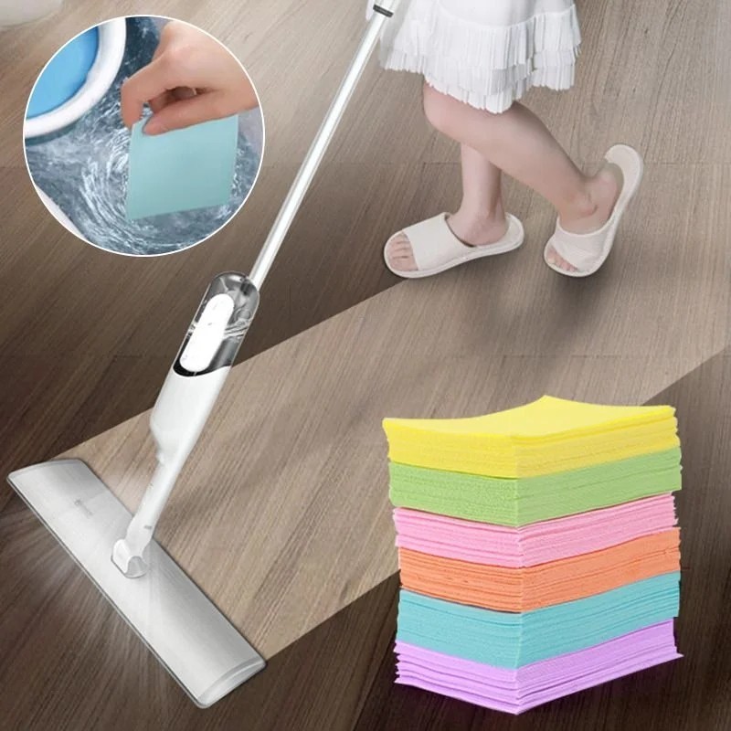 100/200Pcs Floor Cleaning Sheets Multi Surface Cleaner Tile Wood Bathroom Home