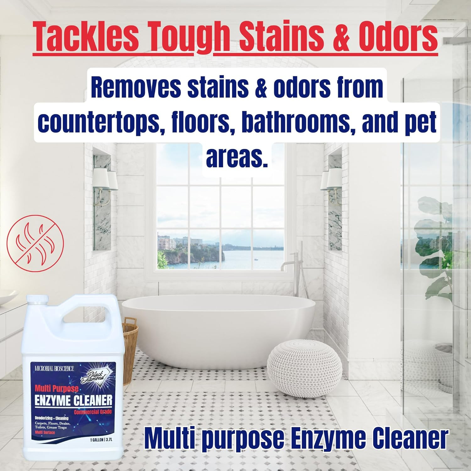 Commercial Multi-Purpose Enzyme Cleaner & Odor Eliminator | Pet & Human Urine, S