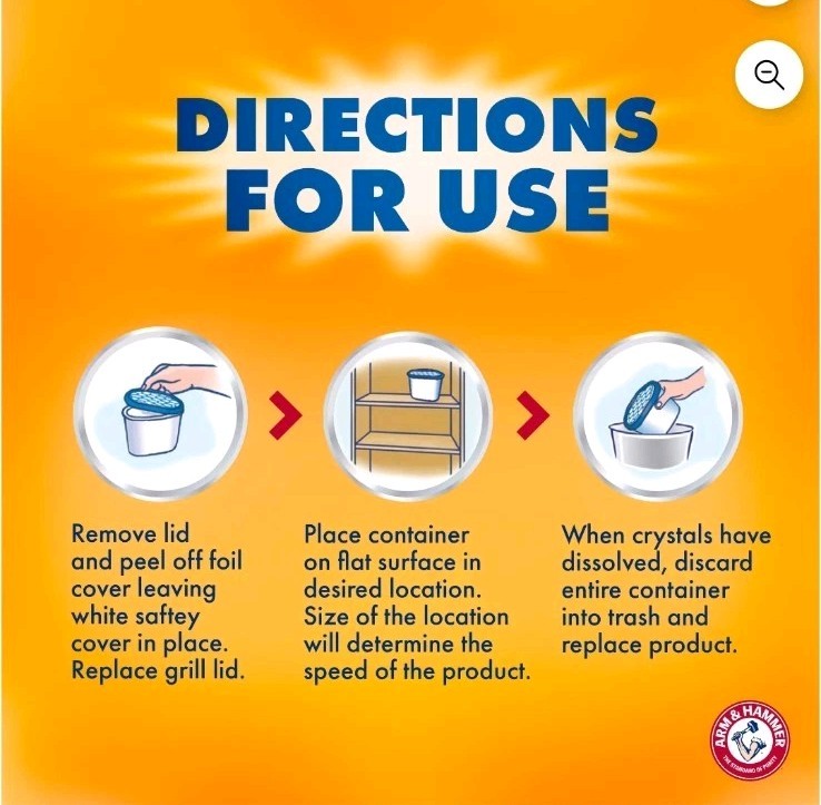 Arm & Hammer Disposable Storage Moisture Absorber and Odor Eliminator, 14 oz….