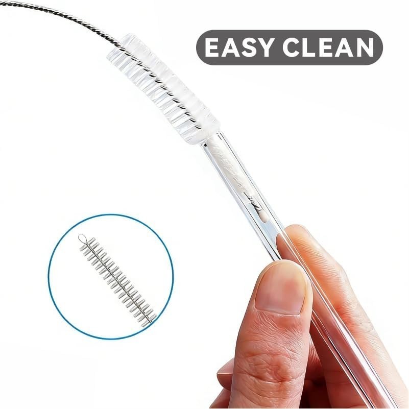 Flexible Nylon Straw Cleaner Brushes – Rust-Resistant, 10 Pack for All Uses