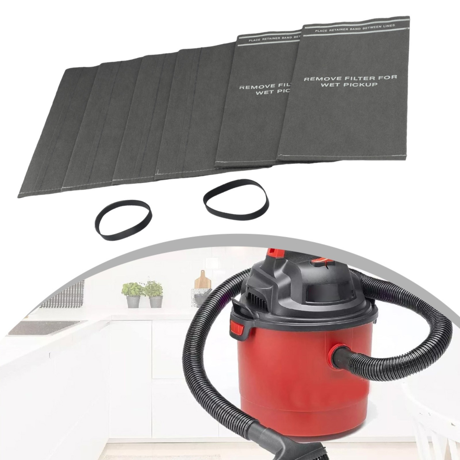 New Useful Dust Bags Wet Dry Filter Bags For Shop Vacuums 2 To 2.5 Gallon