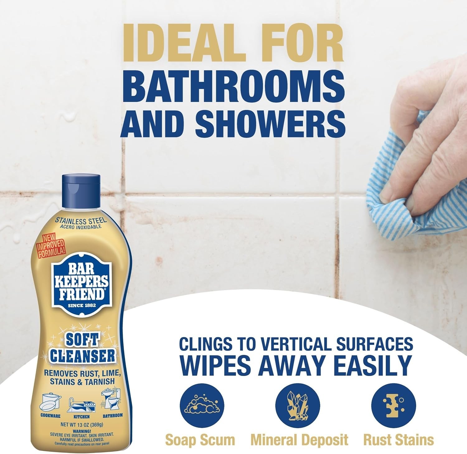 Soft Cleanser 13 oz and MORE Spray + Foam 25.4 oz Multipurpose Cleaner Bundle…