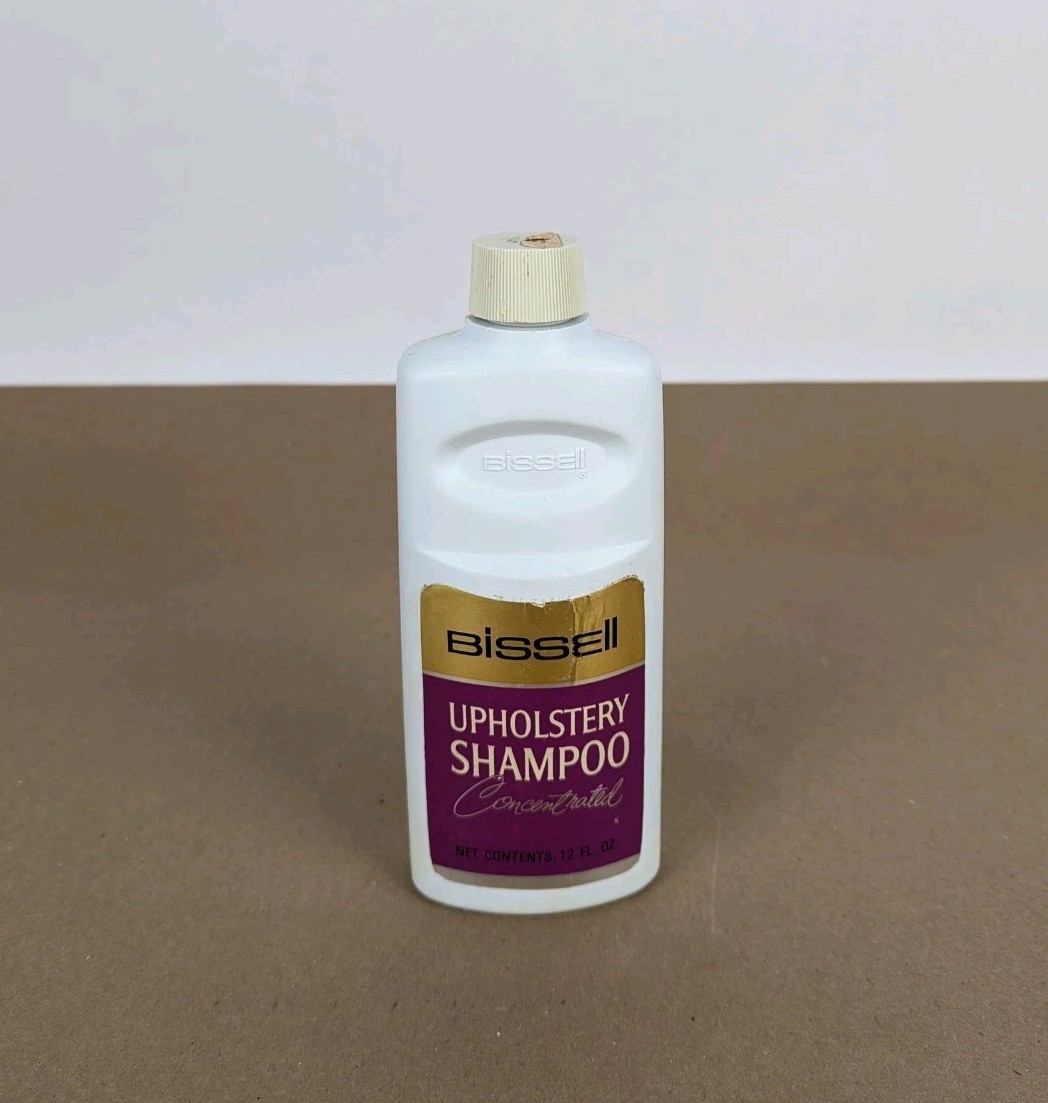 Vintage Bissell Upholstery Shampoo Concentrated 12 Oz Fabric Cleaner 90% Full