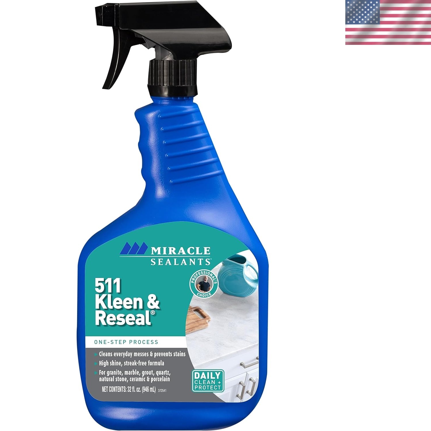 511 Kleen & Reseal 32 oz Spray – Effortless Cleaner for Marble & Granite