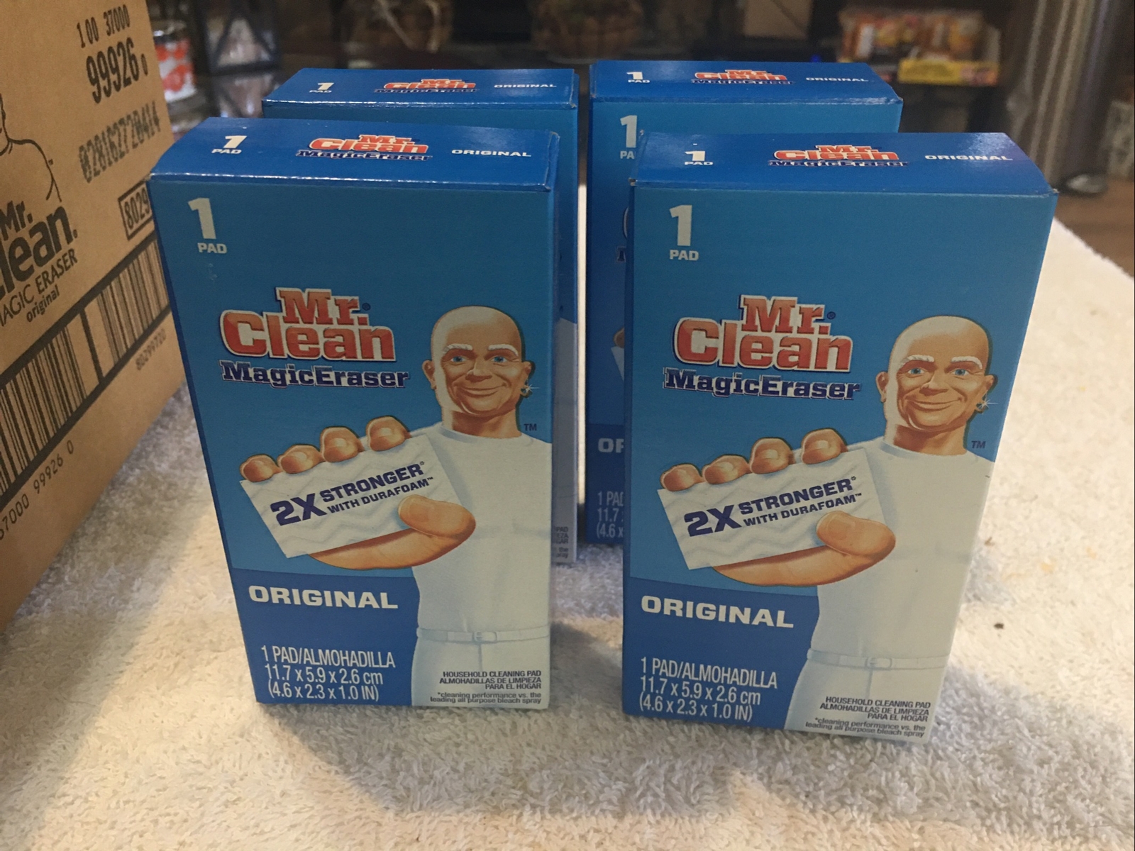 Mr. Clean (4 Packs) Orignal Magic Eraser 11.7 X 5.9 X 2.6 cm