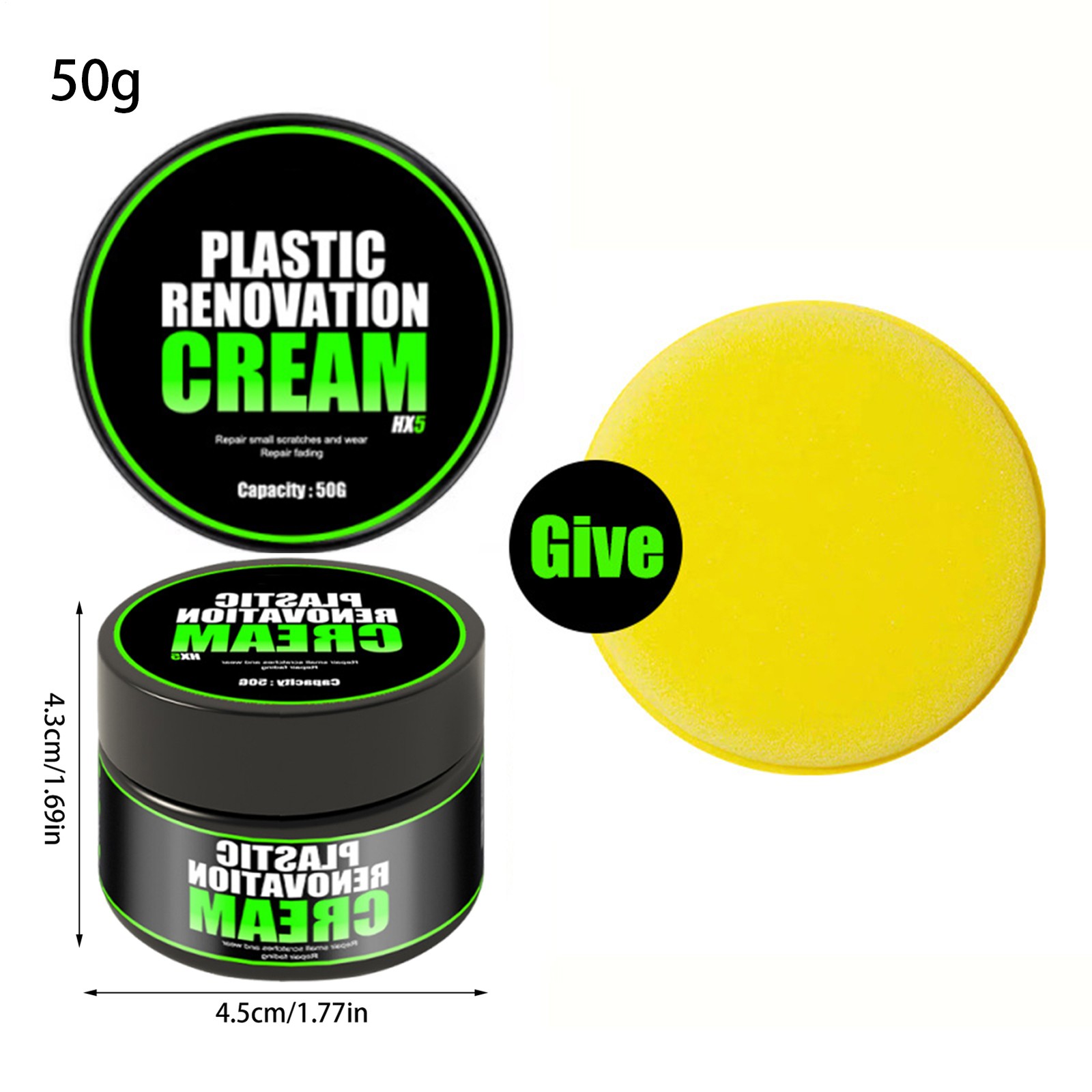 Car Plastic Restorer Black Gloss Polish Repair Coating Plastic Auto Cleaning