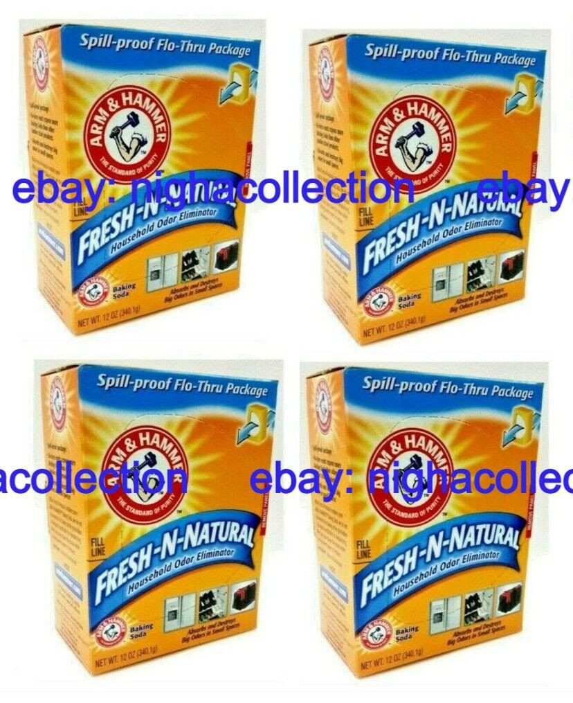 ( LOT 4 ) Arm & Hammer Odor Eliminator Baking Soda 12 Oz Each BRAND NEW SEALED