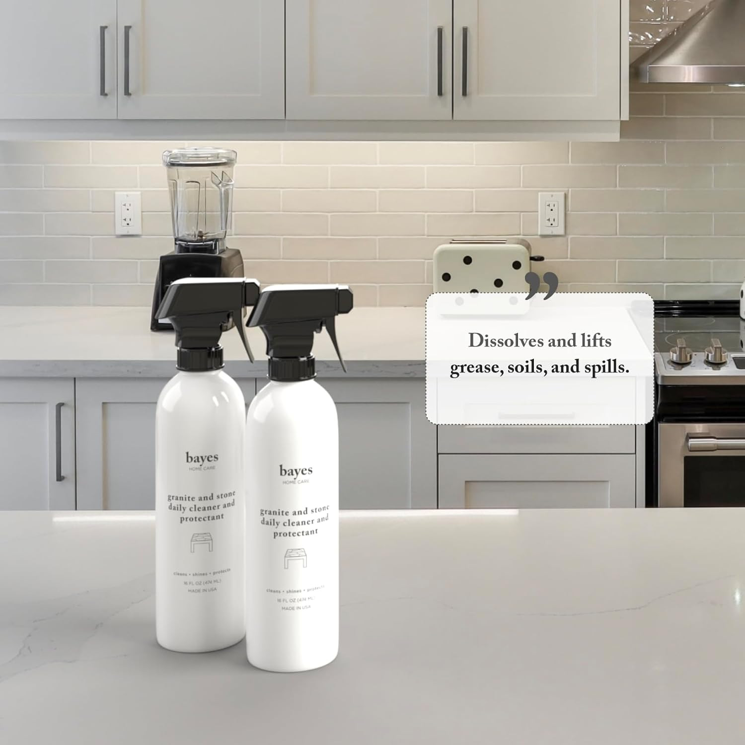 Granite and Stone Daily Cleaner and Protectant – Cleans, Shines, and Protects –