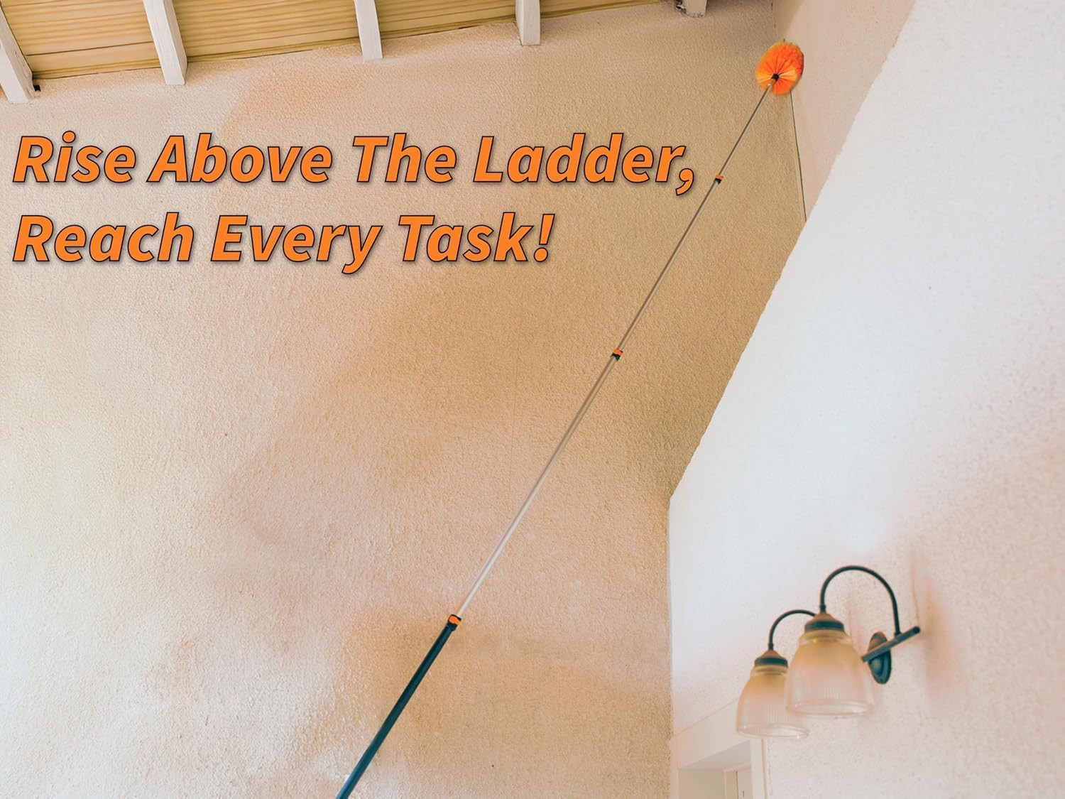 30 Foot High Reach Duster Kit with 5-24 Ft Extension Pole // High Ceiling Dustin