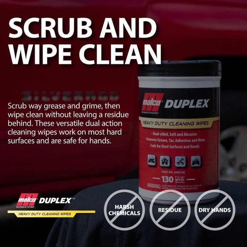 Duplex Heavy Duty Cleaning Wipes for Home and Auto – Dual Sided Textured, Wet Wi