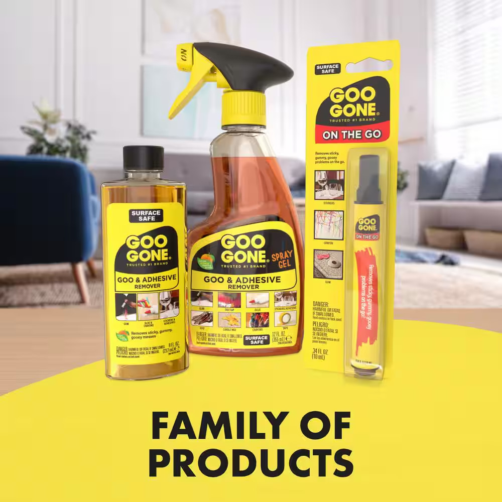 Goo Gone Goo and Adhesive Remover & Cleaner – 12 oz. 3 Pack