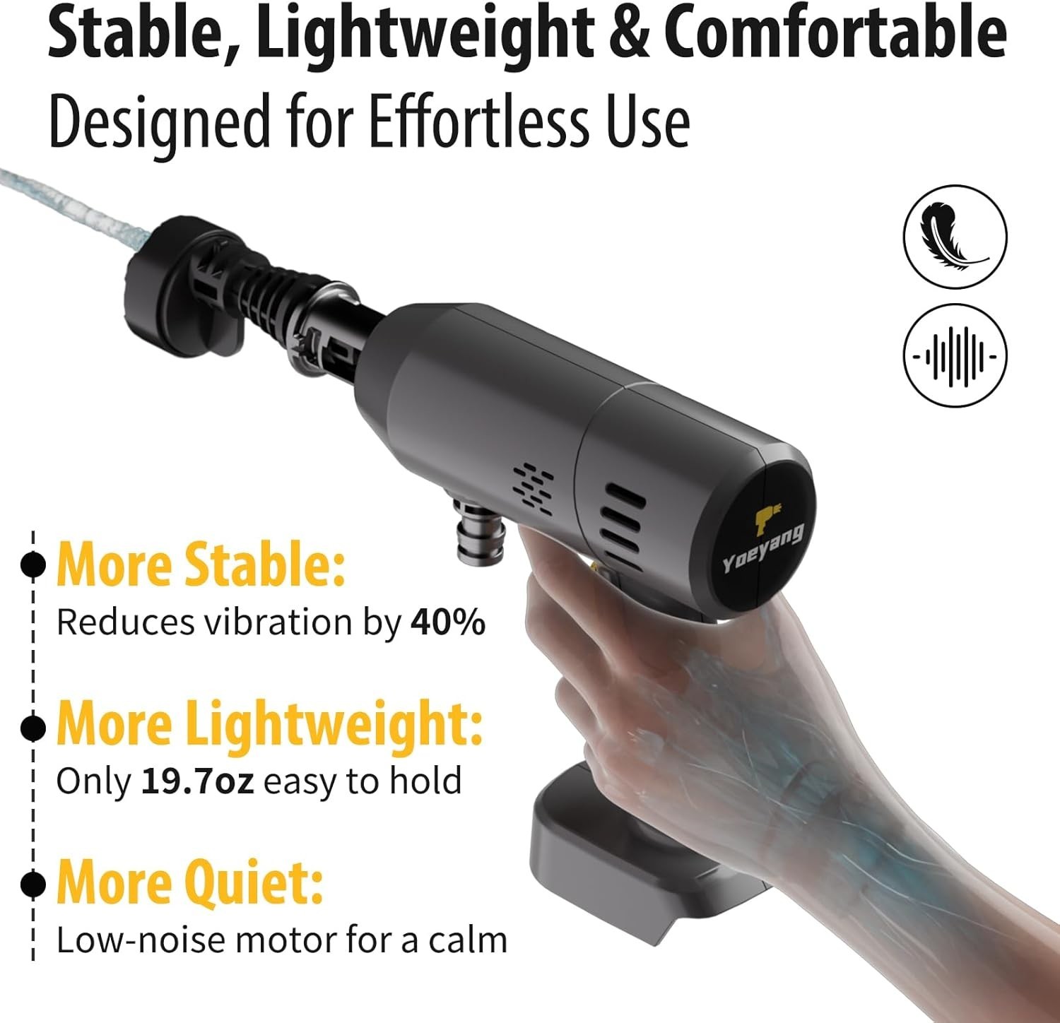 Effortless Handheld Spray Tool for Cars, Patios, and Outdoor Furniture Cleaning