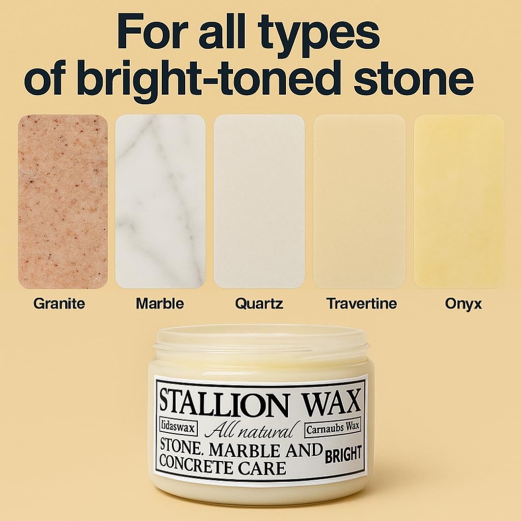 Granite Waterproofing Cleaner Wax – Protects & Waterproofs Light Stone Surfac…