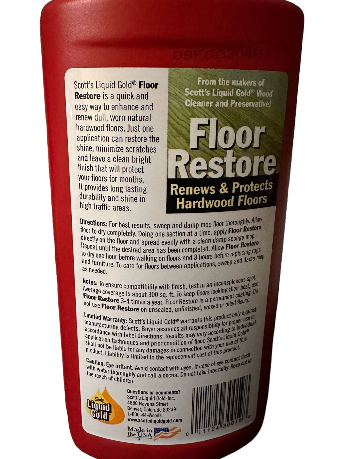 Scott’s Liquid Gold Restore Renews & Protects Hardwood Floors Quick & Easy New