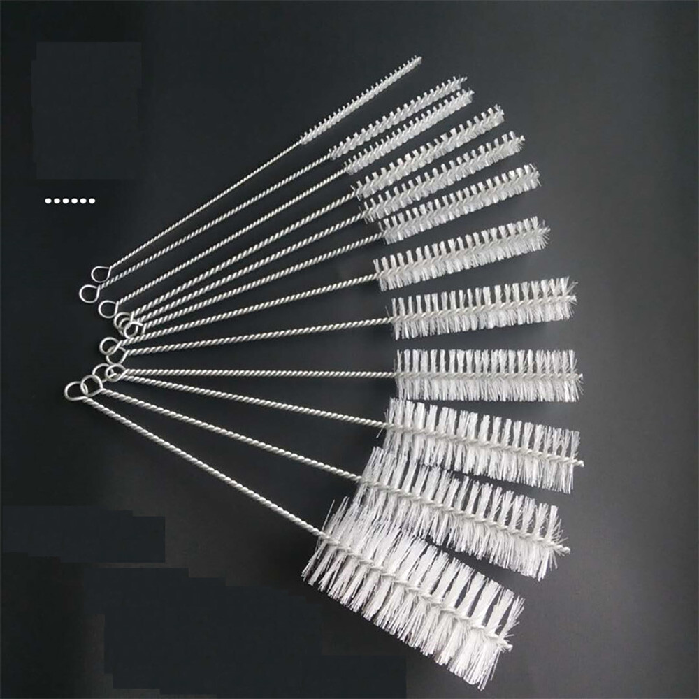 1-10PCS Nylon Straw Cleaner Cleaning Brush Small Long Handle Inner Hole Brushes