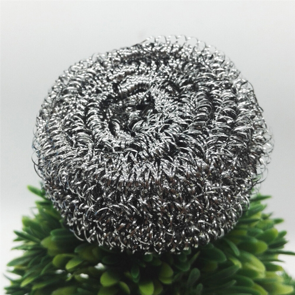 4PCS Stainless Steel Sponges Scrubbers Washing Utensil Cleaner for Pot Bowl Pan