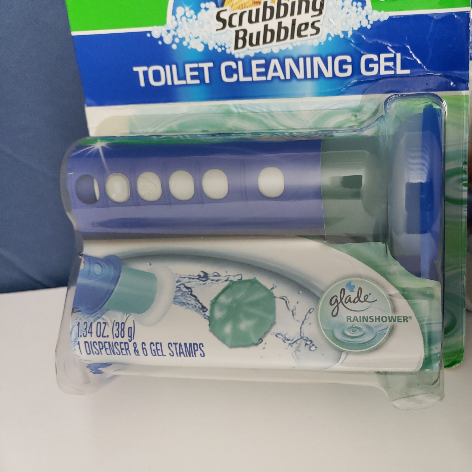 Scrubbing Bubbles Toilet Bowl Cleaner 1 Dispenser 6 Fresh Gel Stamps (2 Packs)
