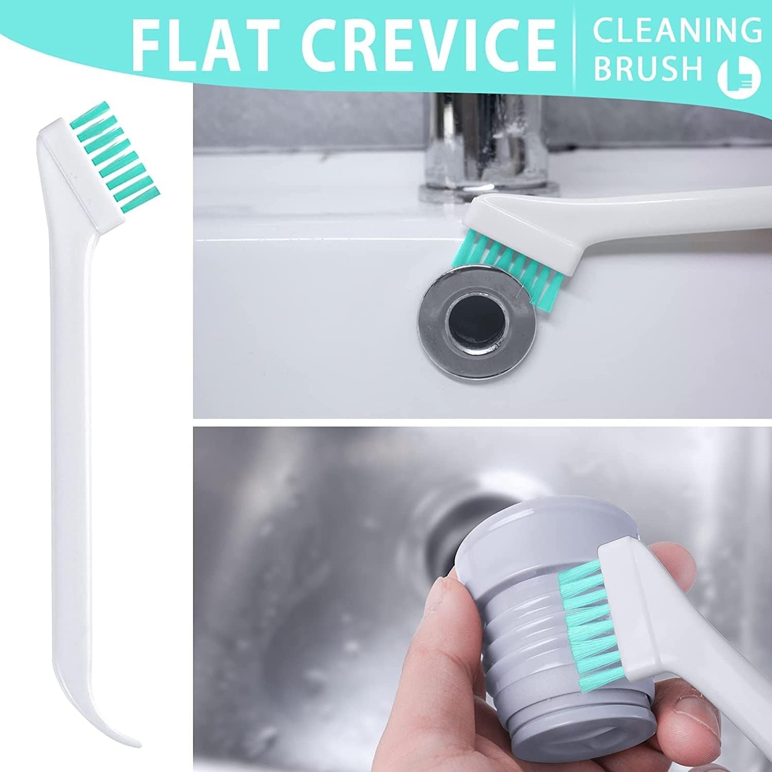 Small Cleaning Brushes Set, 4 pcs Crevice Household Cleaning Tool for Window …