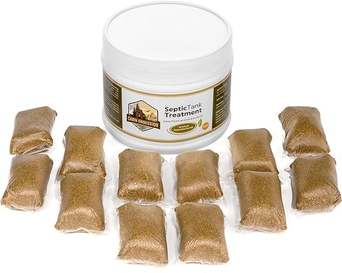 Septic Tank Treatment – 1 Year Supply of Dissolvable Easy Flush Live Bacteria