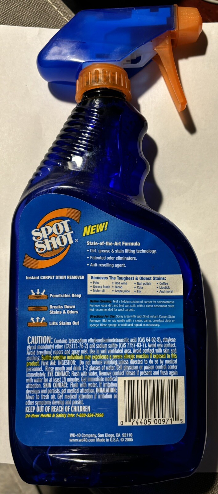 Spot Shot INSTANT CARPET STAIN & ODOR ELIMINATOR 22 fl oz Discontinued 95% Full