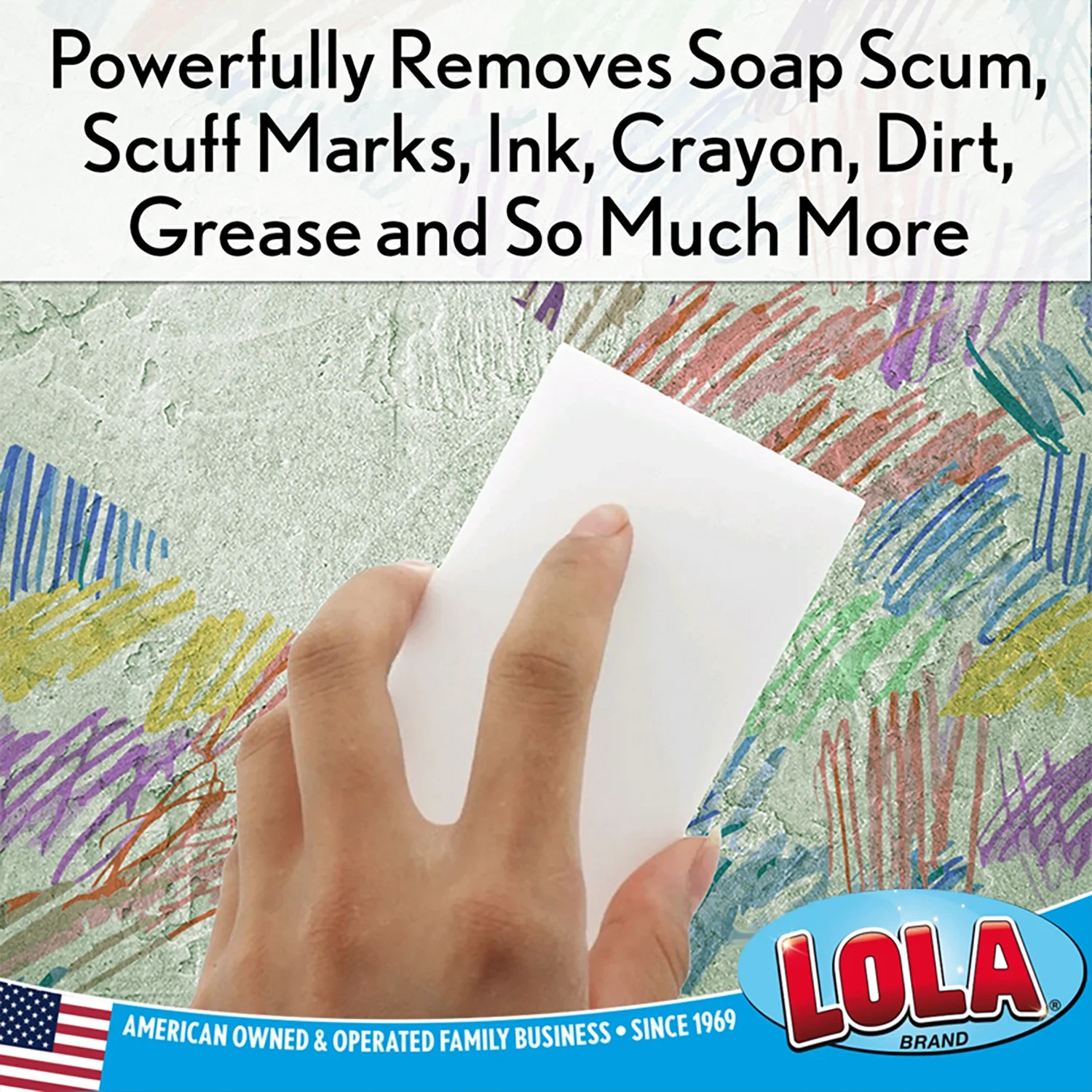 LOLA Mr. Clean Magic Eraser Comparable Rubaway Eraser Pads, Eco-Friendly – 2 CT