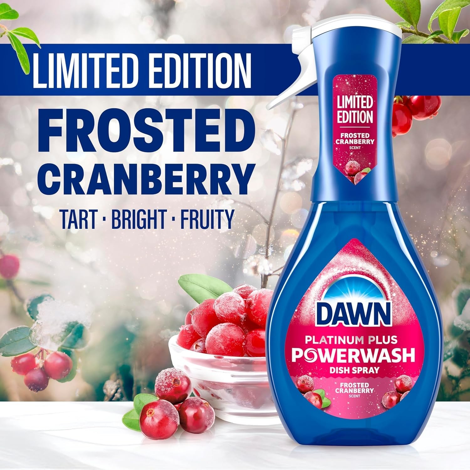 Dawn Powerwash Dish Spray, Frosted Cranberry, Starter Kit, 16 fl oz